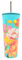 Hox Double Wall Stainless Steel 600ml | Eco Friendly BPA-Free Plastic School Water Sipper with Removable Straw, | Gift for Kids & Show Fans | Floral Jewel