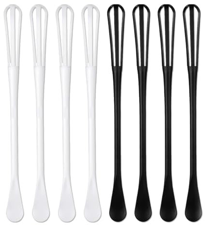 8 Unidades Mini Batidor, Con Una Pequeña Cuchara Batidor Pequeño 2 Colores Pequeño Batidor Manual Manual Batidor Conjunto Durable Batidor Utilizado Para Mezclar Huevos