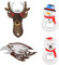 CHANGZHONG Weihnachten 4 Stck. Tragbare Flaschenöffner Bier Flaschenöffner Weihnachtsgeschenke Magnetische Kühlschrankaufkleber Bottle Opener