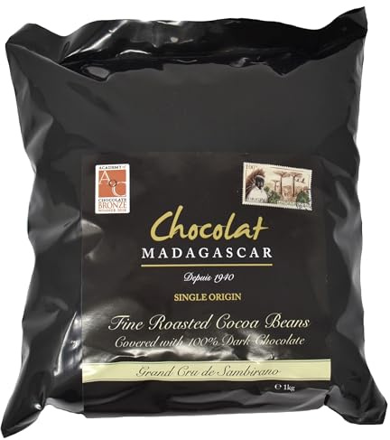 Chocolat Madagascar Roasted Cocoa Beans Covered in 100% Dark Chocolate - 1kg
