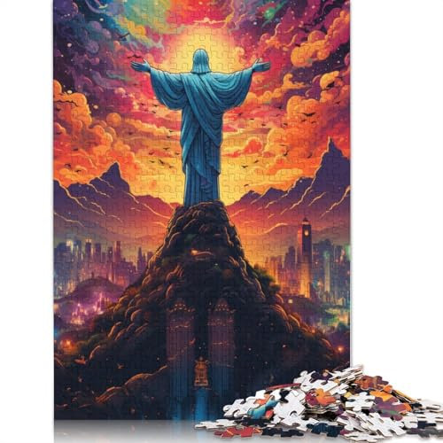 Puzzle mit 1000 Teilen, Rio de Janeiro, Puzzle für Erwachsene, Holzpuzzle, tolles Geschenk für Erwachsene, 75 x 50 cm