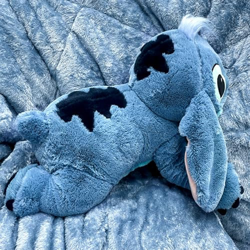 PQKL-party PlüSchtier, Stuffed Animals Toy, XXL Kuscheltier60 cm Blau Kissen Kuscheltiere FüR Kinder Geburtstag Geschenk