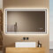 EMKE Badspiegel mit Beleuchtung 100x60cm, Badezimmerspiegel mit Touch, Antibeschlag, Kaltweiß Licht dimmbar, Speicherfunktion und automatischer Abschaltung nach 3 Stunden, ideal für Badezimmer