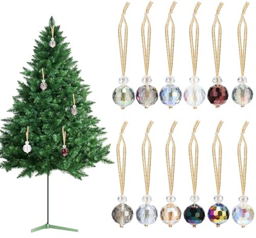 BESPORTBLE Kristall Hängende Kugeln Glas Dekor Sonnenfänger Innen Weihnachtsschmuck Ornament Anhänger Wohndekoration