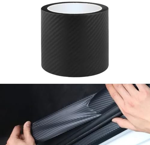 1 Roll 3M 3D Black Vinyl Wrap 10CM Carbon Fiber Viny Adhesive Wrap Sheet Roll for Car