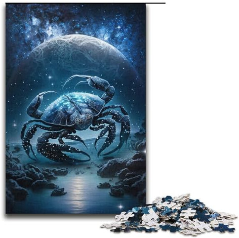 Space Crab Puzzles, Geschenke, 1000 Teile, Puzzle für Erwachsene, Geburtstagsgeschenk, Geschenke für Teenager ab 14 Jahren, Größe 38 x 26 cm