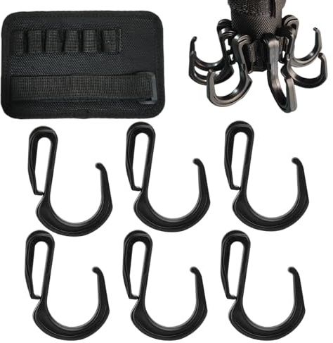 Gancio per ombrellone da spiaggia, 6 denti, in plastica, per appendere asciugamani, cappelli, vestiti, fotocamera, occhiali da sole, borse, adatto per spiaggia, gite in campeggio