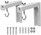 ELAYARD 2Pcs Projector Screen Ceiling Mounts Brackets Heavy Duty Wall Mount Hook for Projection Screen Sturdy and Durable Design for Home Office Use