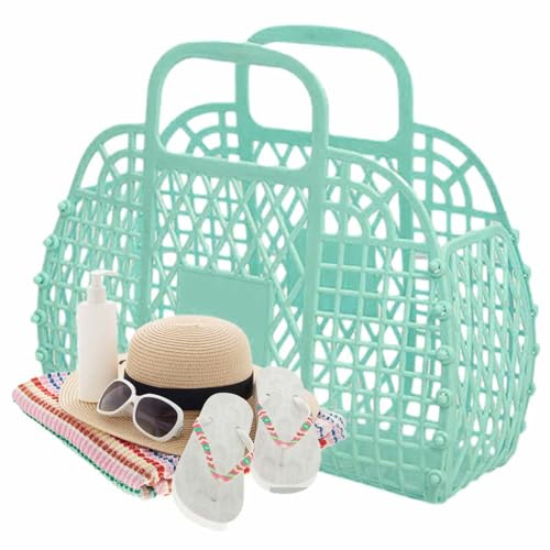 Generisch Jelly -Tasche, Helle Jelly Taschen, Wiederverwendbarer Korb, Mädchen Beach Tasche, Kinderkorb, Geleeshandtasche, Osterkörbe Für Kinder, Modegelees -Taschen Für Bridals, Halloween