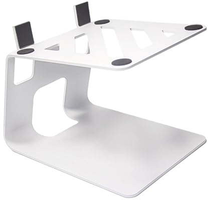 ZGUZMCMK Desktop Speaker Stand, Computer Speaker Stand, Enhance Your Listening Experience, Anti-Vibration Audio, Tabletop, White