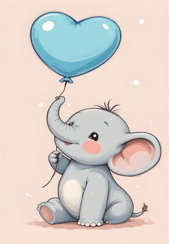 Puzzle 150 Teile Ballon Elefant 35x25 cm, Puzzles für Erwachsene, Impossible Hard Schwierige Herausfordernde, Puzzles für Erwachsene 150 Teile