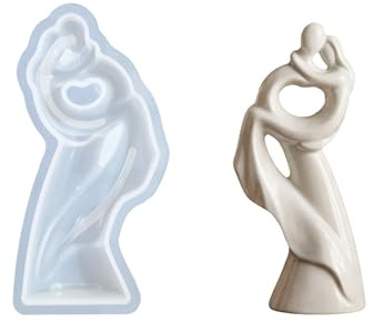 Oxxggkao Umarmendes Paar, Statue, Silikonformen, Mehrzweck Silikonform zum Gießen von Harz, Kerze, Seife, Valentinstagsgeschenk, Kolophoniumguss für Verliebte