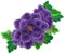 Large Multi Layers Peony Flower Patches Iron on Patches with Green Leaves Embroidered Applique Motif for DIY Clothes Embellishments Bag Purse Making(Purple)