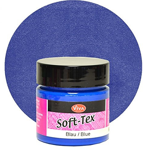 Viva Decor Soft Tex 45ml Textilfarbe mit besonders weichem Griff -Blau-