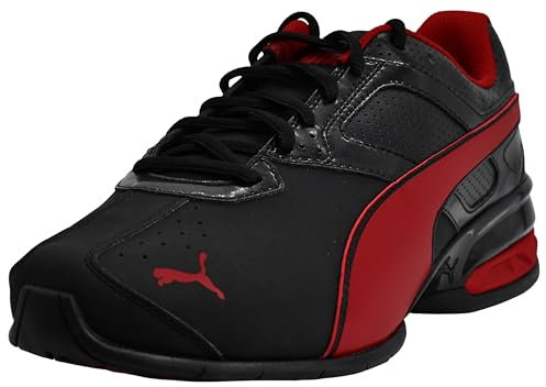 PUMA Tazon 6 FM, Scarpe da Running Uomo, Nero Rosso Dalia, 46 EU