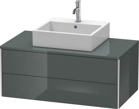 Duravit XSquare Waschtischunterbau wandhängend 100,0 x 54,8 cm, 2 Schubkästen, Farbe (Front/Korpus): Weiß Hochglanz Dekor - XS491102222