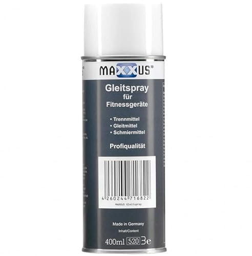 MAXXUS Lubrificante Siliconico Spray - 400 ml, Multiuso, Non Corrosivo, Universale - Olio Lubrificante, Attrezzi Fitness, Silicone, Accessori, Oli Treadmill, Lubrificanti per Tapis Roulant Elettrico