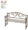 CREATIV DISCOUNT Miniatur- Metallbank, braun, 10x6x3cm