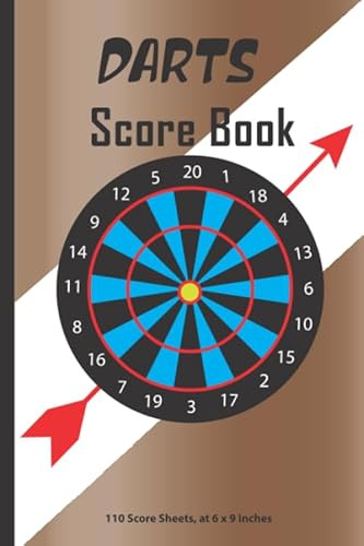 Darts Scorebook: Darts Score book, at 6 x 9 Inches with Checkout Chart 110 Sheets