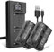 CELLONIC, Battery for Camera compatible with Sony NP-FM50, Cyber-shot NP-FM30 (7.4V, 1600mAh) 2 Pieces + Dual Charger