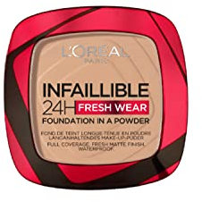 L'Oréal Paris Base de Maquillaje en Polvo Compacto Infallible 24H, Tono 120