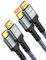 SNOWKIDS HDMI 2.1 Kabel 8K 2M (2 Stück), 2.1 48Gbps Highspeed 8K@60Hz HDMI Kabel 4K@120Hz 7680P, für PS5 Konsole, DTS: X, HDCP 2.2&2.3, HDR 10, eARC, Kompatibel mit PS5/4/3 X-BOX HDTV