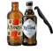 Sicilia Bedda - Box Degustazione BIRRA ICHNUSA NON FILTRATA e BIRRA MESSINA CRISTALLI DI SALE - Con Elegante Apribottiglia (20 Bottiglie da 50 CL)
