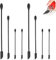 8 mini spatules de maquillage, mini spatule en silicone pour cosmétiques, petit grattoir réutilisable pour pot fin pour obtenir la dernière goutte de lotion, grattoir de bouteille