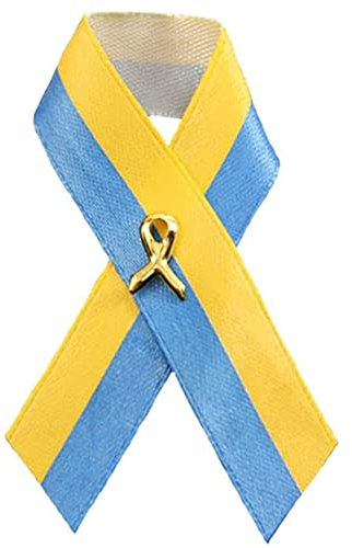 Ukrainische Flagge Pin, 1PCS Ukraine Schleife Anstecker Peace Brosche Gelb Blau Ukraine Schleife Anstecknadel Friedensknoten Bandform Ukraine Flagge Anstecknadeln Nationalflagge Ukraine Pins,5cmx7.6cm