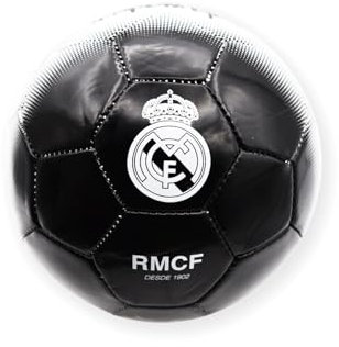 Real Madrid R Roger's Fußball, Weiß und Schwarz, Größe 5