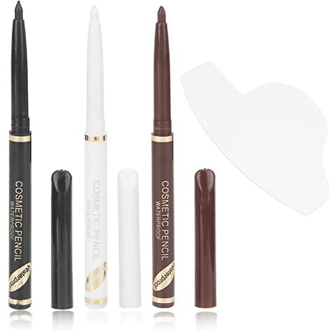 Beard Shaper Beard Shaping Tool for Men, Beard Lineup Guide Template, Perfect for Styling and Edging Men Professional Waterproof Sweatproof Beard Pencil Filler Set