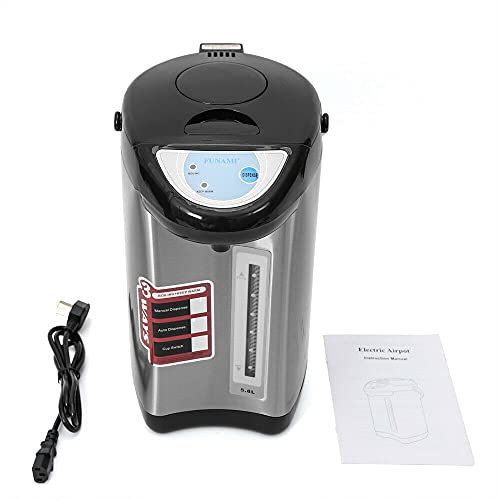 Scaldacqua elettrico Thermopot per conservazione del calore, 4 l, 750 W, nero, per scuola, casa, ufficio, hotel