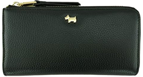 Radley Dockalnds Purse Zip Around Large Grained Leather (Black)