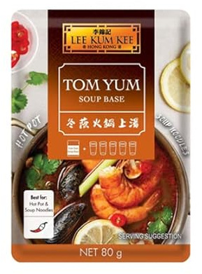 Lee Kum Kee Tom Yum Soup Base 50g (Pack of 12)