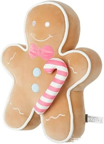 Sobeta Weihnachtskissen Lebkuchenmann Elch Alter Mann Plüschpuppe Puppe Geschenk - Lebkuchenmann 42cm