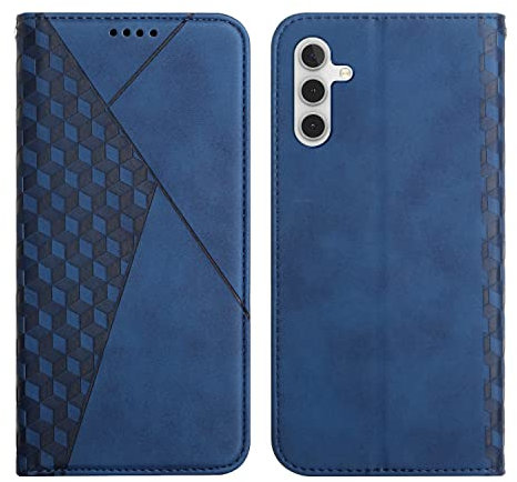 KOUYI Cover per Samsung Galaxy A14 4G / 5G, Custodia Portafoglio,Cover Libro,Pelle Flip/Folio Case con [Funzione di Supporto] [3-Scheda Slot] [Magnetica] Antiurto (Blu)