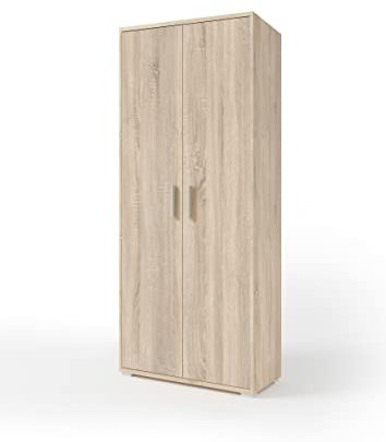 möbelando Aktenschrank Clermont in Sonoma/Eiche mit 2 Türen und 5 Fächern. Abmessungen (BxHxT) 79,1x186x35 cm