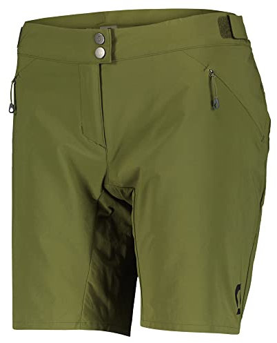 Scott Endurance Damen Fahrrad Short Hose kurz (Inkl. Innenhose) fir grün 2024: Größe: XS (34/36)