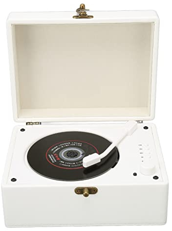 Giradischi CD, Supporto HiFi AUX USB Pickup Head Giradischi per Adulti per la Casa (Bianco)