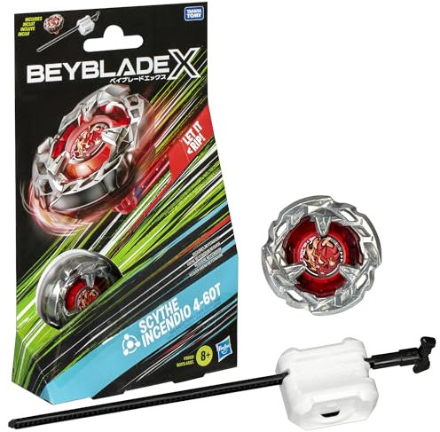 Beyblade X Starter Pack – F9583 – Kreisel & Launcher – Scythe Incendio 4-60T