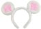 Kobeleen Soft Bear Ears Headbands Plush Mouse Ears Hair Hoop for Washing Face Cartoon Animal Hairbands Halloween Costume
