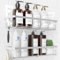 Kitsure Duschablage ohne Bohren - 2 Stück rostfreie Badezimmer Organizer, schnell trocknende Badregal, mit großer Kapazität, langlebige Shampoo Halterung für Dusche aus Edelstahl, Large, Silber