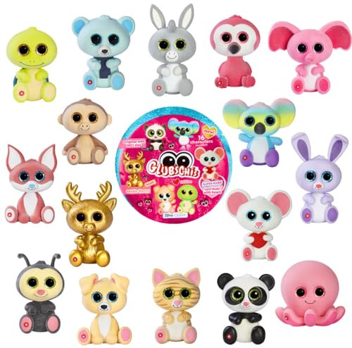 Generisch Blue Ocean Glubschis Sammelfigur Herz Serie 2 - Glubschi Glitzer Figur - Alle 16 Figuren