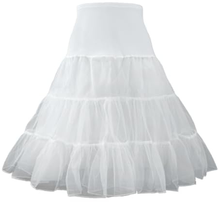Myhengt Kristallgarn Damen Garnrock Retro Swing Petticoat Unterrock Rockabilly Pettiskirt Tutu Rockabilly Skirt