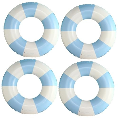 ibasenice Anello Gonfiabile Per, Salvagente Piscina Mare, Ciambella Galleggiante Colorata in Pvc, Ideale Per Feste Estive, Spiaggia E Piscina, Dimensione 90#, Set Da 4 Pezzi