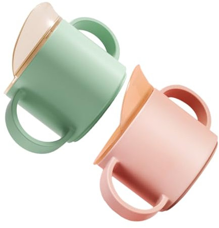 MERRYHAPY 2piezas Tazas De Agua Anti-goteo Para Pequeños Tazas Para Beber Agua Para Bebés De Entrenamiento Para Bebés