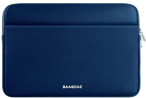 BAAGOAZ Housse 11-13 Pouces pour Ordinateur Portable 11,6 PC Portable Chromebook, Compatible avec 13,3/13,6 MacBook Pro Air M4 M3 M2 M1 2025 2024 2023 2022, Sac Pochette Sacoche, Bleu Marine