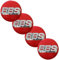 dzggs 4 stück Auto Nabendeckel für BBS 70MM, Felgenkappen Radnabenkappen Nabenabdeckung Radnaben Mittel Abdeckungen Abzeichen Sticker,Red