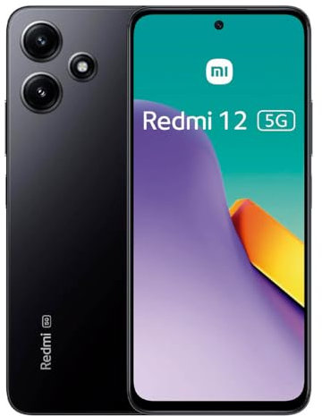 Xiaomi Smartphone Redmi 12 5G 6.79 Double Nano SIM 128 Go Noir (Reconditionné)