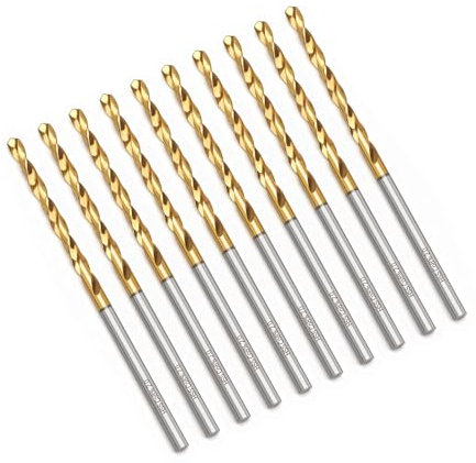 HSAWBIT BOX OF 10 x 2MM M42 HSS DRILL BIT SET/METAL DRILL BITS FOR HARD METALS/COBALT DRILL BITS FOR STAINLESS STEEL, CAST IRON, Copper